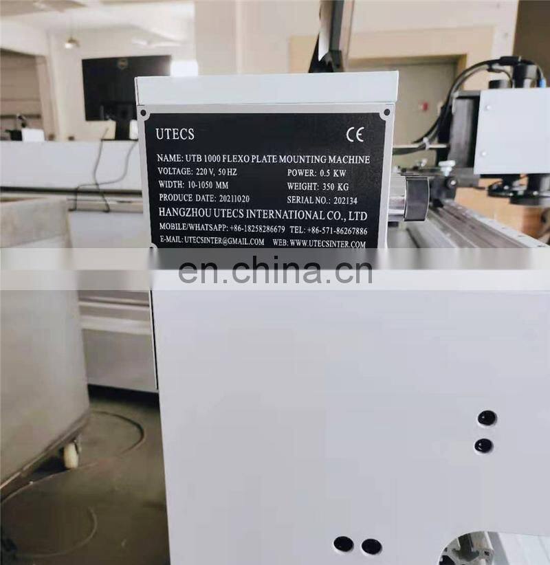 UTB1200 Narrow Flexographic Press flower petal type roller polymer Plate Mounting Machine Equipment Mounter