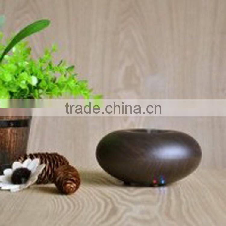 Ultrasonic Ion Humidifier Purifier Aroma Air Aromatherapy Essential Oil Diffuser Ionizer Dark Wood Grain Apple Version