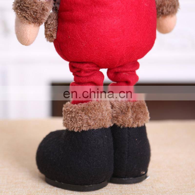 Santa Claus Christmas Ornaments Tree Decor Elk Snowman Plush Christmas Doll Decorations For Home 2022 Navidad Pendant Gift Kids