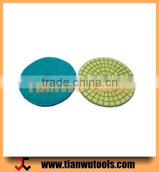 4" 100mm 200# dark green granite floor polishing pads