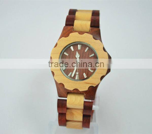 2015 Eco-friendly sandalwood Wristwatch Wooden Watch with date