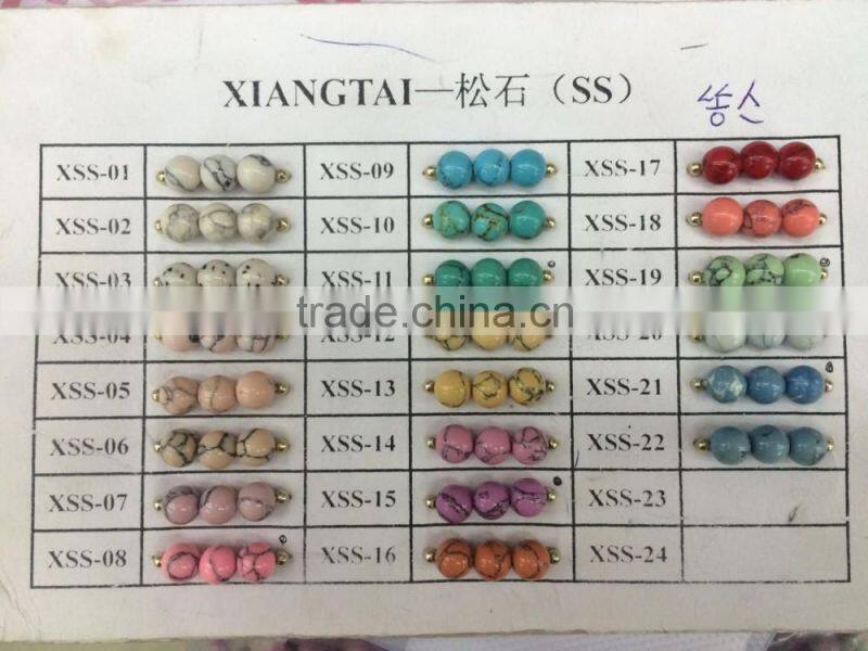 4mm 6mm 8mm 10mm 12mm Natural turquoise beads natural stone charms ornament accessories factory