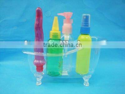 Plastic mini bathtub shape container golden/silver/red mini bathtub container