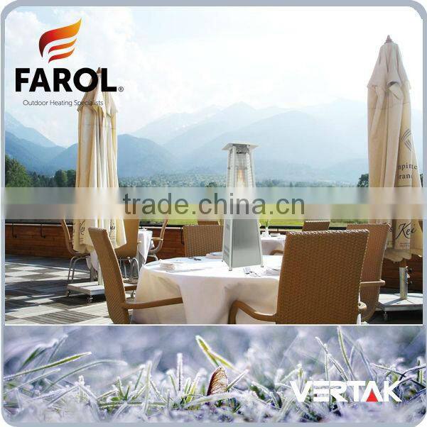 Table top flame heater