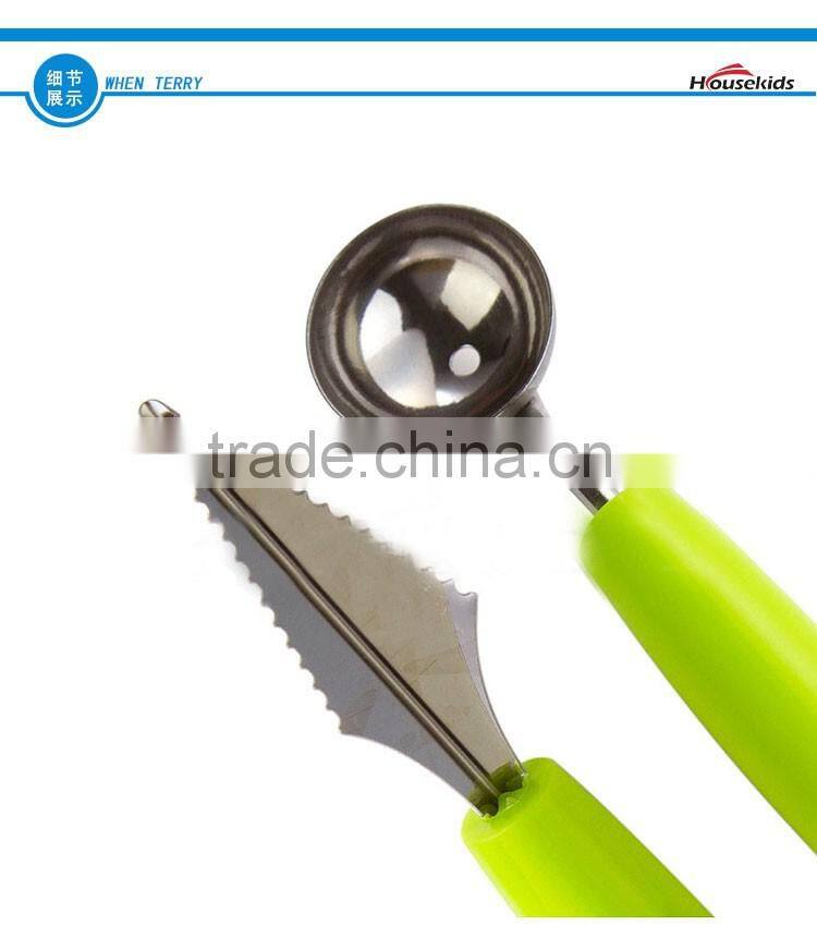 Watermelon Slicer Corer. Stainless Steel Watermelon Server + Melon Baller. Fruit Carving Knife, Cutter, Peeler, Ice Cream Scoop.