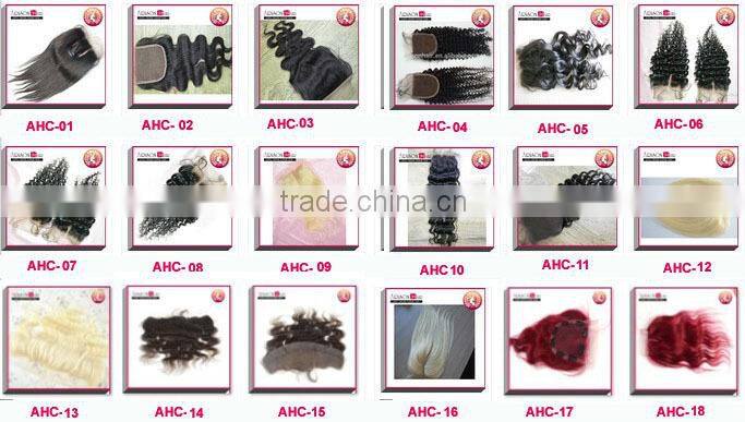 2014 Qingdao whosale factory price top quality silk base lace frontal closure
