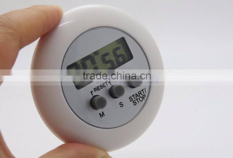 2.5 Inch 4 Digit Minute/Second LCD Round Refrigerator Countdown Timer