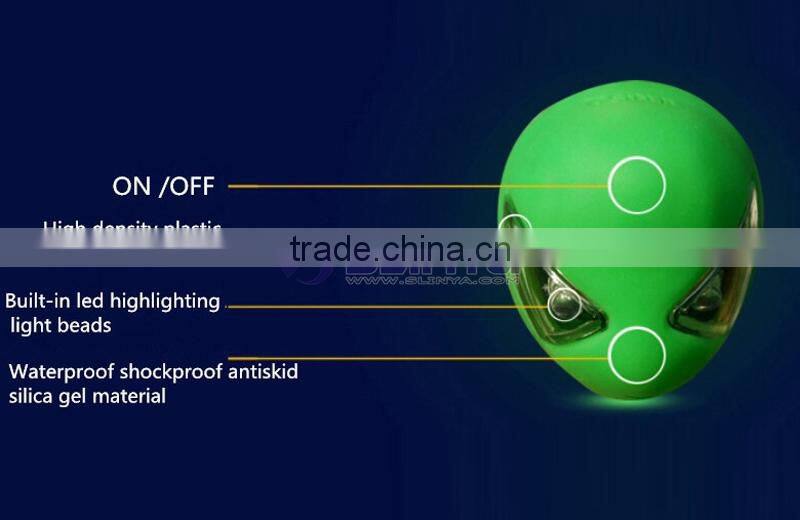 2 LED 4 Color Option ABS Material Alien Shape Bike Light Spider Tail Light