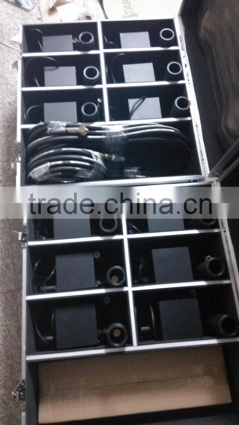 professional stage effect equipment co2 jet machine, DMX co2 jet machine with flycase 90v-240v EU/US plug,