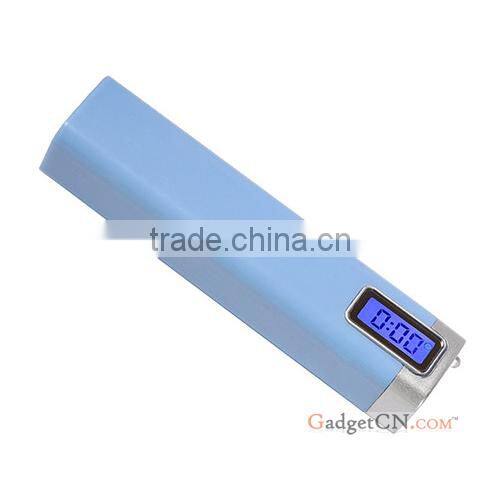Wholesale 2600 mah lipstick power bank with LCD display