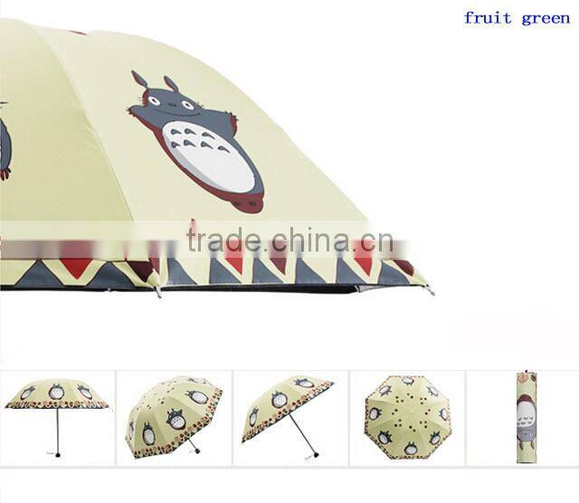 Super vinyl sunshade manual open japanese anime umbrella