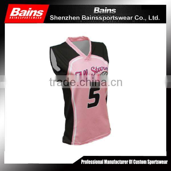 Custom design mens volleyball jersey colors blue made in China