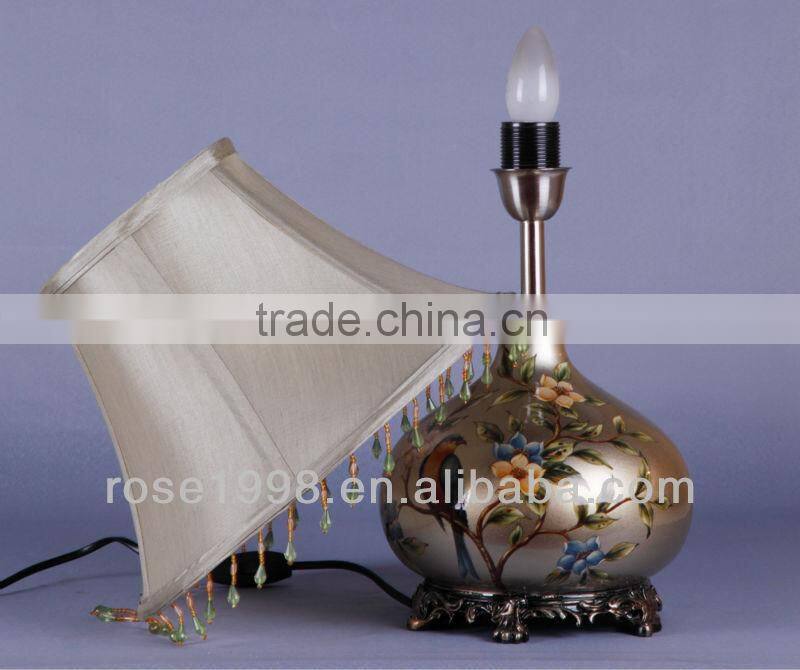 bird ceramic table light art decor