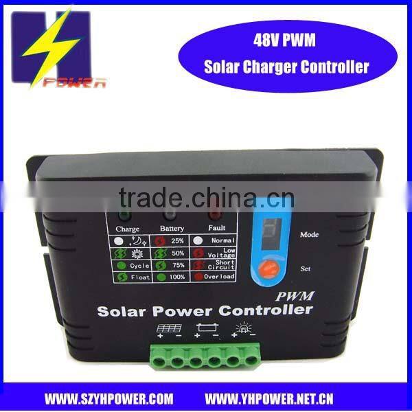 Factory 10A PWM solar controller 48v