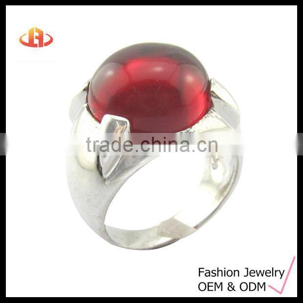 Dedicate Silver Ruby Platinum Ring