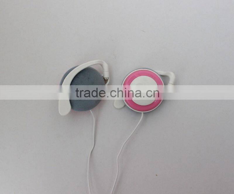 HD Sound quality sport colorful headphones with ear hook