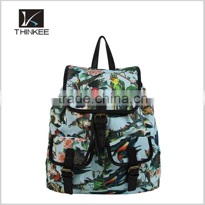 Girls drawstring bag 2016 new model hot sale fashion drawstring backpack bag