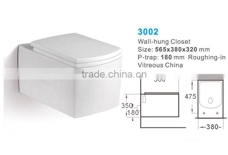 Chaozhou Sanitary Ware Wall Hung Toliet