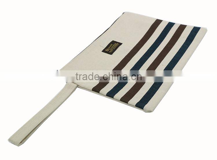 2016 hot sale lady ciutch bag plain canvas clutch bag