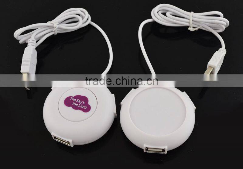 Perfect Promotional Gifts Webkey Round Hub BUtton Shape USB 2.0 Hub Mini Slim Hub