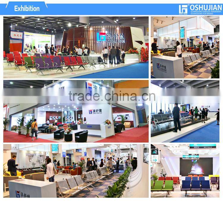 High Grade Recycling PU Waiting Chair SJ9062 Purple