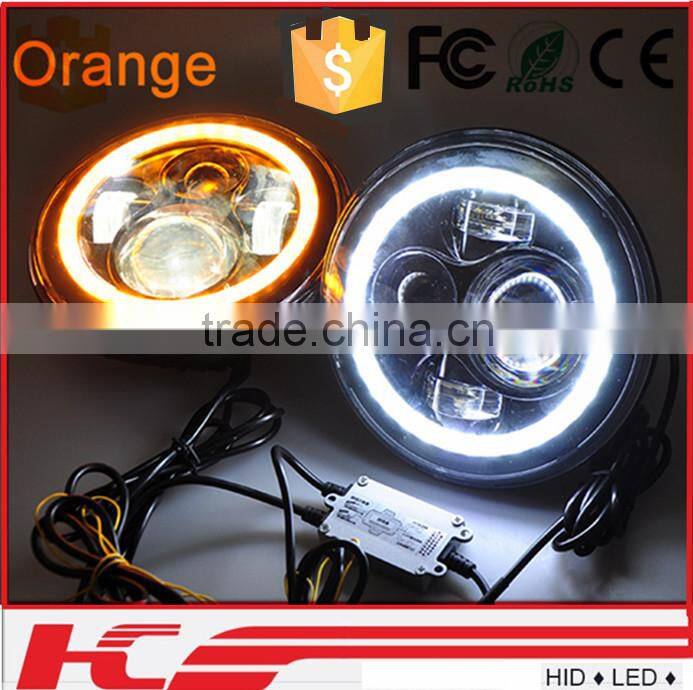 Auto Parts Jeep Wrangler 24v Led Light Truck 7 Inch Head Lamp For Jeep Wrangler