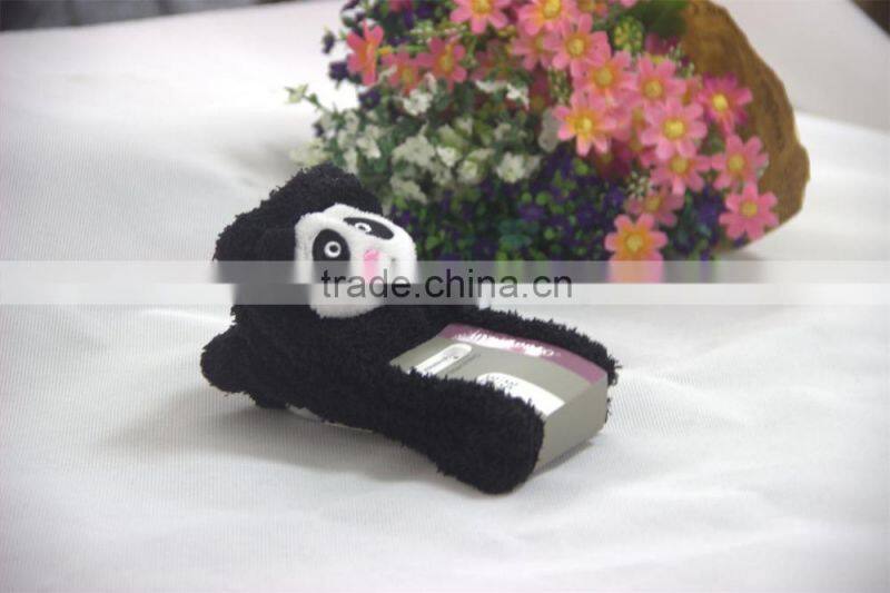 Baby embroidery panda socks and cozy socks