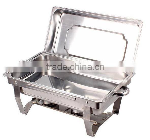 Restaurant Chafer Stainless Steel Buffet Cater Table Kitchen Serving Tray 8 Qt