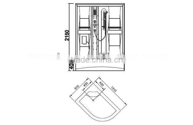 Steam shower cabin WS-903A CE.SAA.ETL