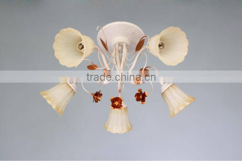classic cheap glass ceiling lamp 5 lights or 3 lights