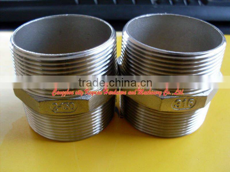 Stainless Steel BSPT hexagon nipple