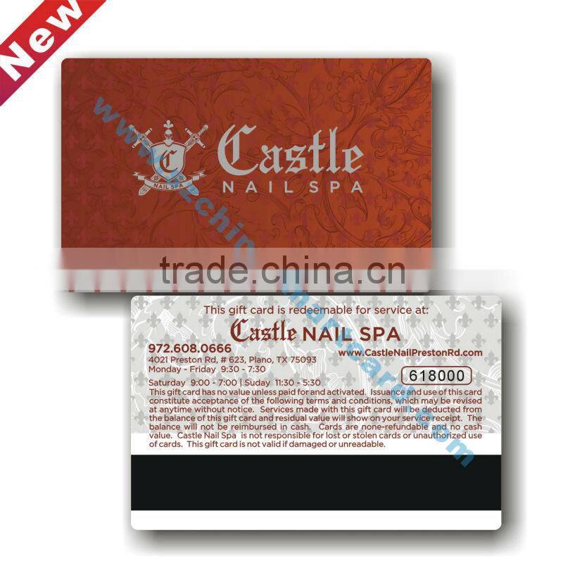 Factory High Quality membership plastic cards with magnetic strip