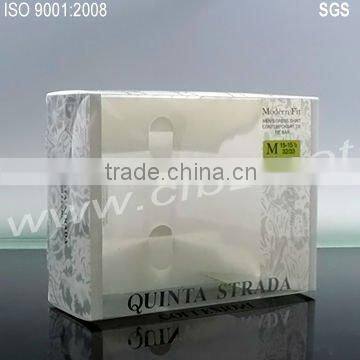 PVC clear plastic packing box for men's shirt