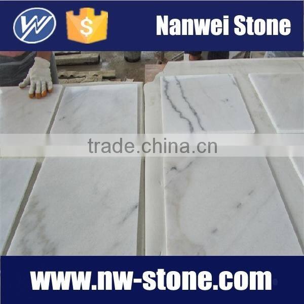 polished cut to size beige marble countertop stone and stone line and cut to size tiles