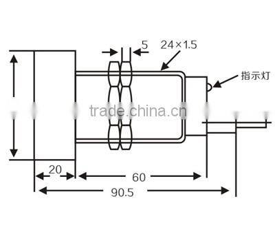 LM480 NO/NC/NO+NC output Inductive Approach Induction linear Proximity Switch with CE