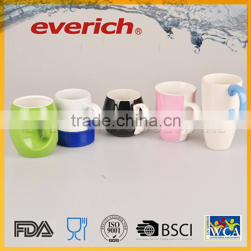 Wholesale hotsale beautiful ceramic travel mug silicone lid