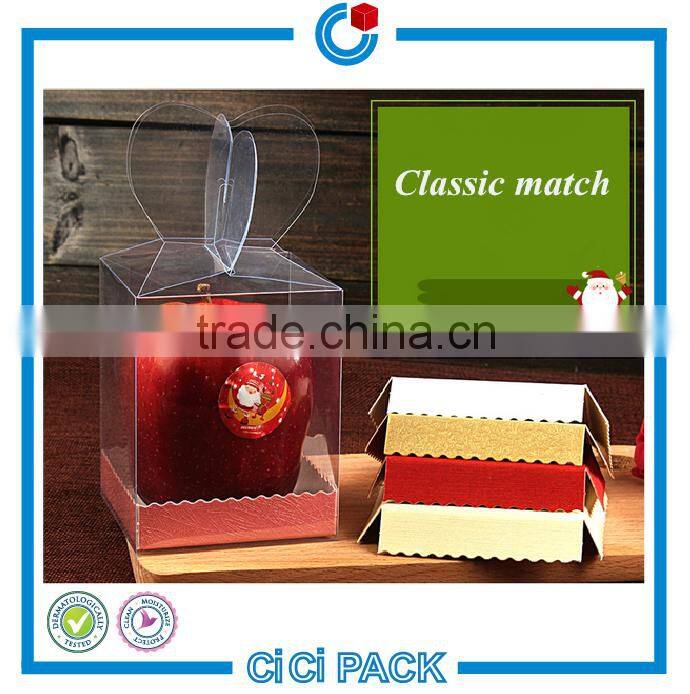 2016 Halloween promotional hexagonal gift box transparent PVC/PP/PET plastic packing box