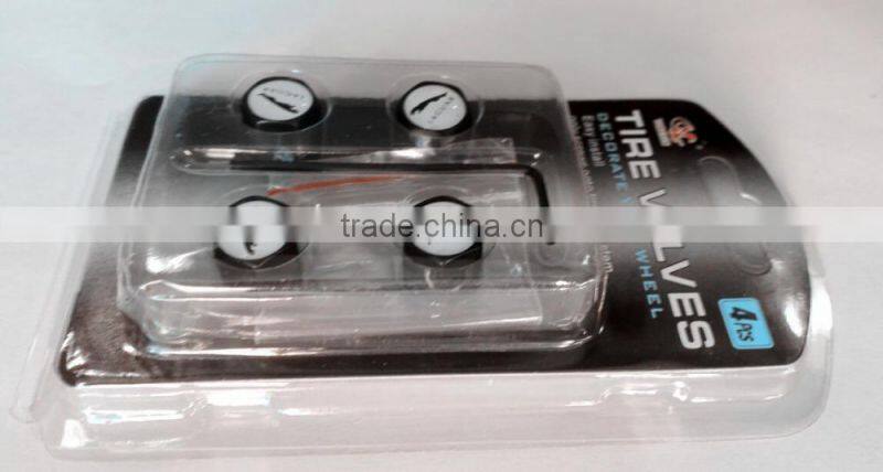 4 PC Black Car Metal Tyre Valve Screw Caps With Locking