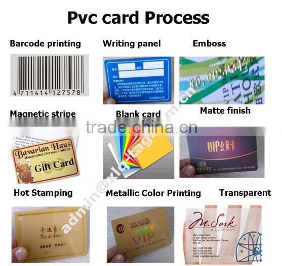 2015 Really factory Fashion Printed PVC card ,plastic VIP card