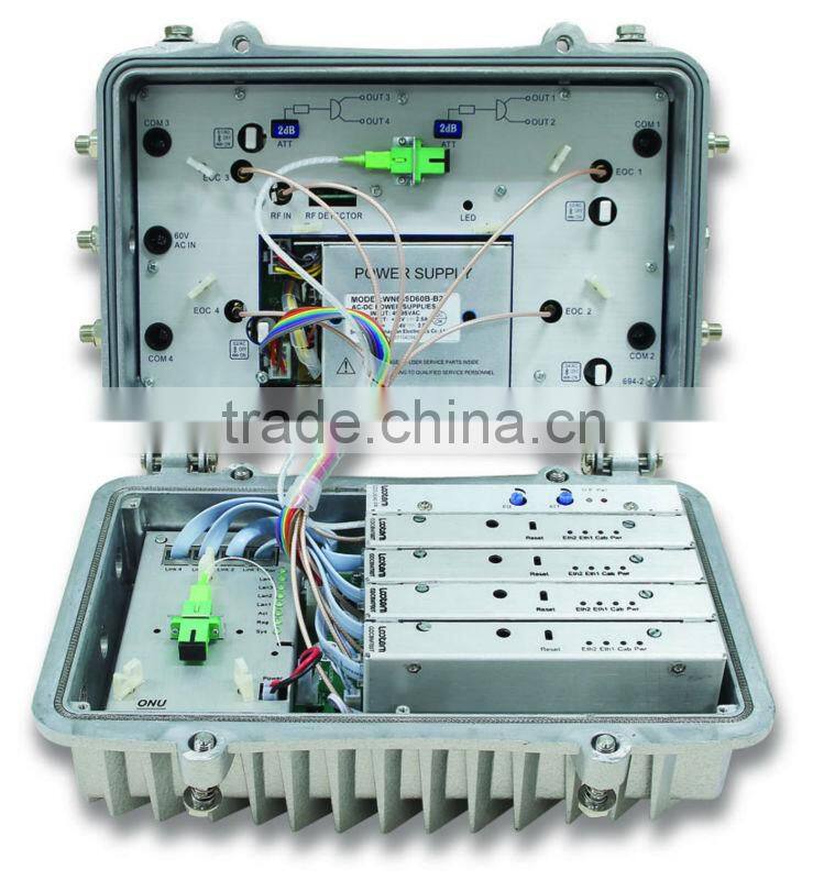 EOC master GDOU8040 multifunction flexible optical node with eoc master ONU and optical receiver module