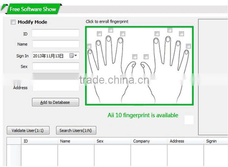 Cheap Price Biometrics Android SDK Free USB Bluetooth Fingerprint Reader HF-7000