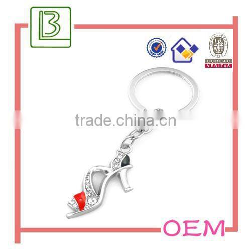 keychain high heel shoes with rhinestone heels