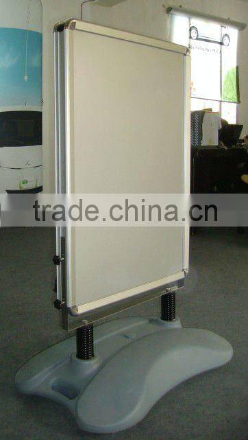 A1 water base pavement sign with wheels