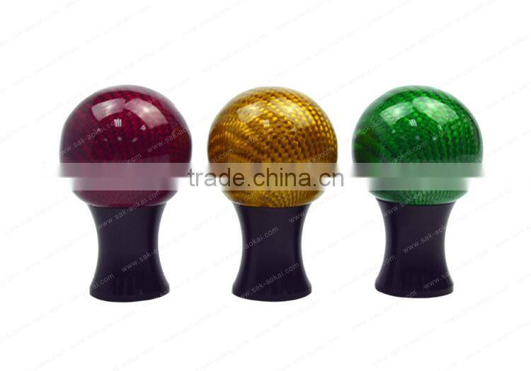 Colorful ball carbon fiber gear shift knobs
