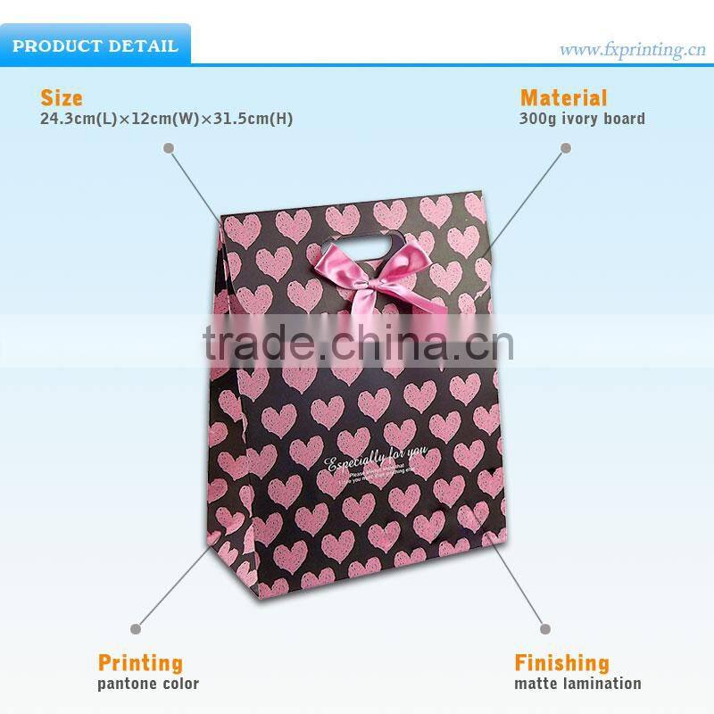 Discount Top-Grade Cute Custom Printed Paper Shopping Bags With Logo