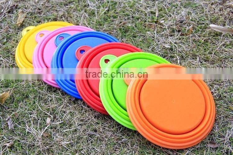 2016 Most popular cute pure silicone Eco-friendly portable framed pet bowl for travel/Dog bowl /foldable silicone pet bowl