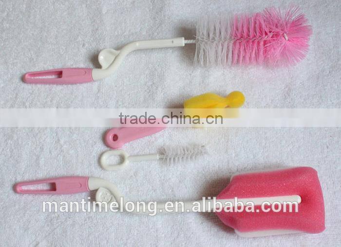 nipple brush set multifunctional sponge cleaning brush cup brush bottle brush nipple brush washing tool