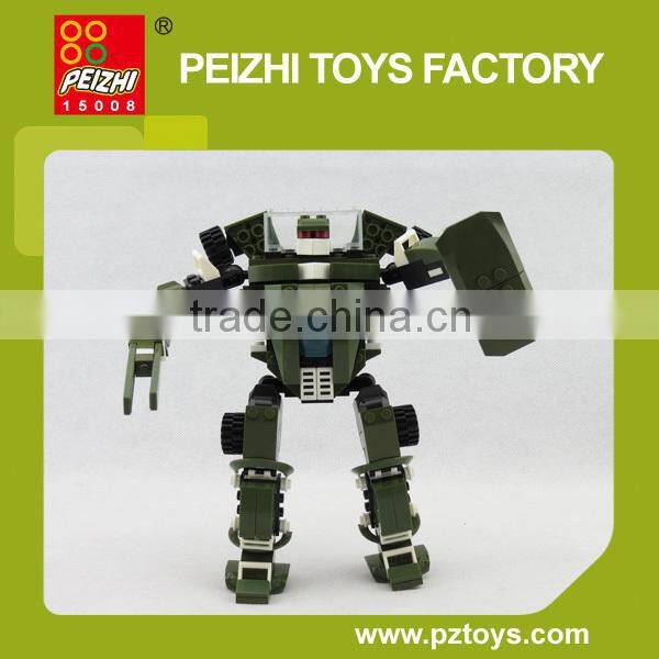PEIZHI 3 In1 Hot Sale Educational Transformable robot Plastic Toys Building Blocks