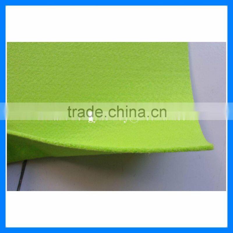 Needle punched nonwoven fabric green viscose floor cloth