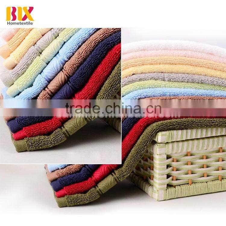 100% cotton high water absorbing home use hand towels with broder